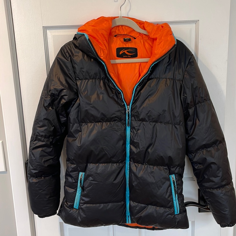 Kjus Junior Line Black Ski Coat Size 176